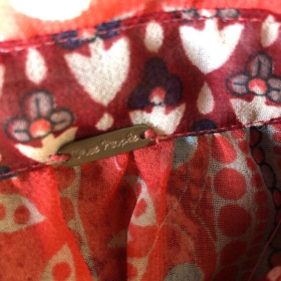 Free People Moonlight Mile Print Penny Georgette - Picture 8 of 8